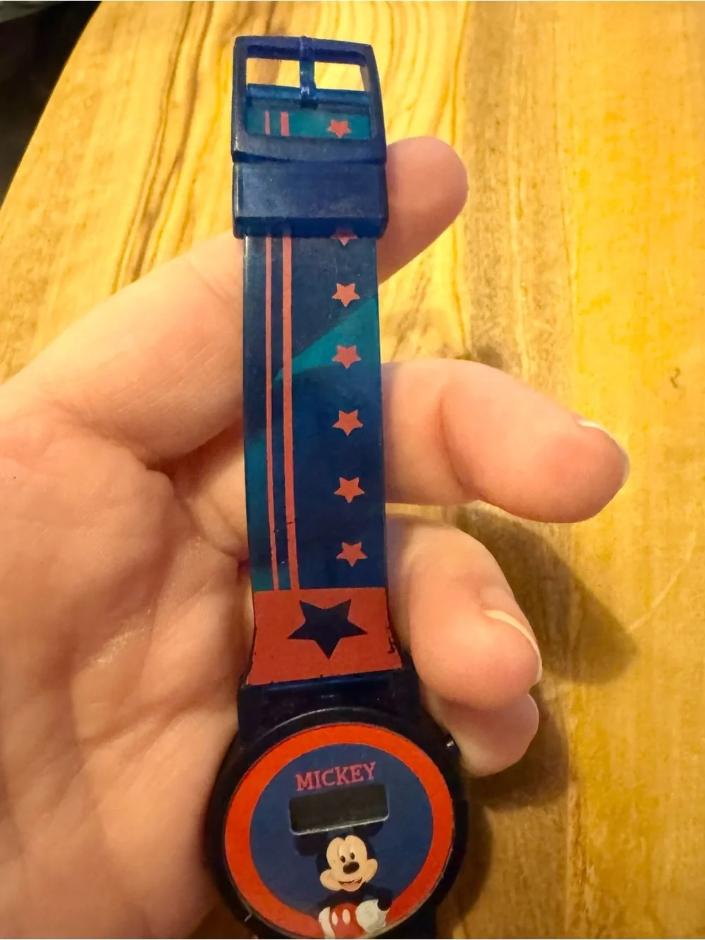 Vintage Kids Mickey Mouse Digital Watch NOT TESTED READ DESCRIPTION